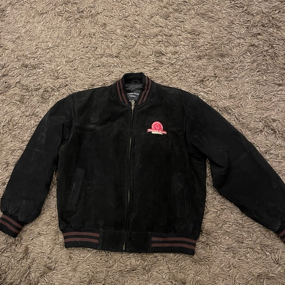 LEATHER LETTERMAN STYLE JACKET THUNDER VALLEY CASINO Size XL - Picture 3 of 11